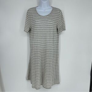 Faherty Grey T Shirt Dress lightweight